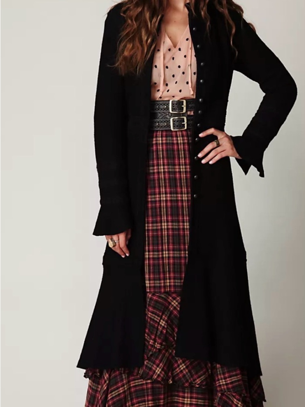RARE Free People vintage inspired wool coat - Picture 2 of 6